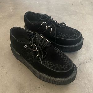 Black Suede T.U.K. Mondo Creepers Size 38 EU/4 UK